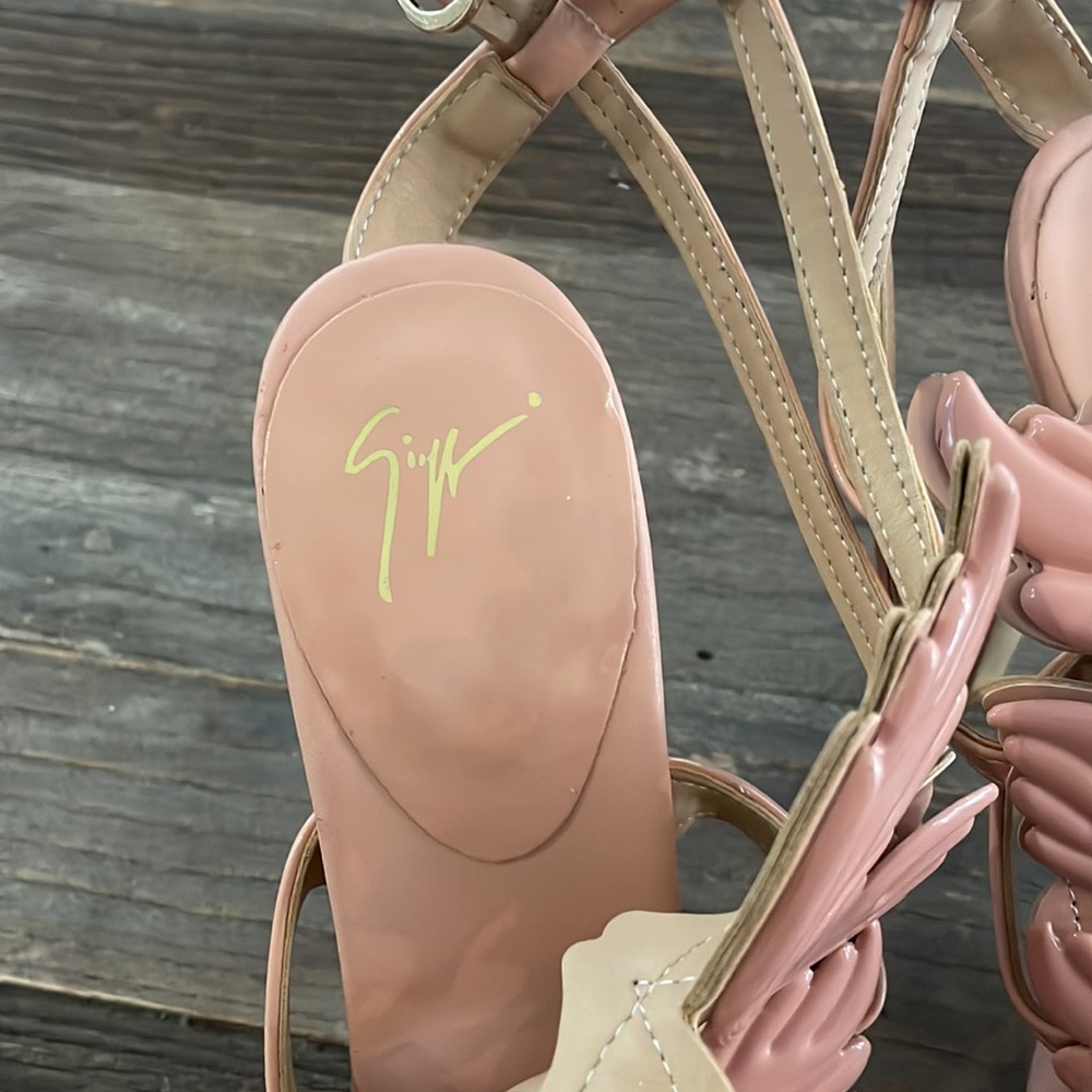 Giuseppe Zanotti Cruel Summers Sz 8 Authentic Heels Made in Italy, Pale Pink - Picture 12 of 14